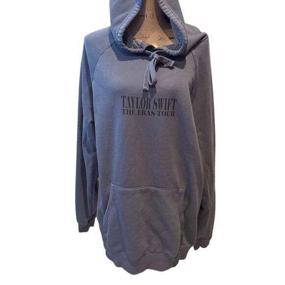 Taylor Swift The Eras Tour Women's Blue Hoodie Jacket Size M - Picture 1 of 10